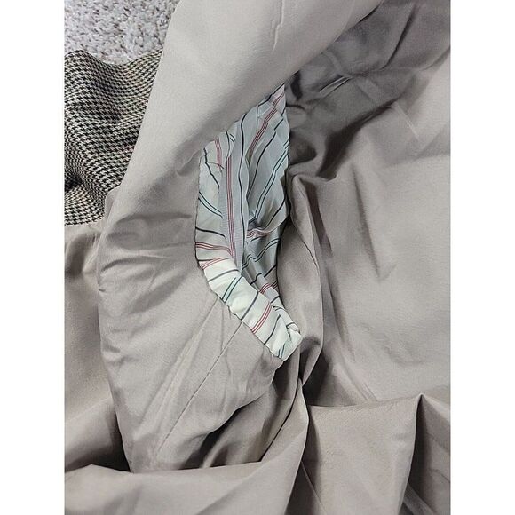 LAUREN Ralph Lauren Blazer Mens 42R Brown Houndstooth 100% Wool Sport Coat FLAW - Picture 8 of 9